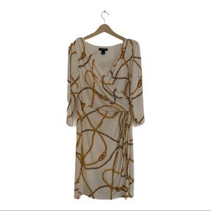 Ralph Lauren Women’s Gold Chain White Dress